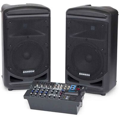 Samson XP800 draagbaar PA-systeem Samson XP800 draagbaar PA-systeem