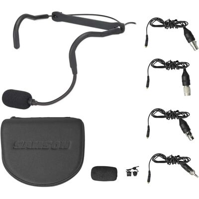 Samson QEx Headset Microphone - Lätt, Vattentät och Svettresistent - Fitness Samson QEx Headset Microphone - Lätt, Vattentät och Svettresistent - Fitness