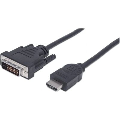 MANHATTAN - 372503 - 1.8 m - HDMI–ról DVI-D-re - Kábel MANHATTAN - 372503 - 1.8 m - HDMI–ról DVI-D-re - Kábel