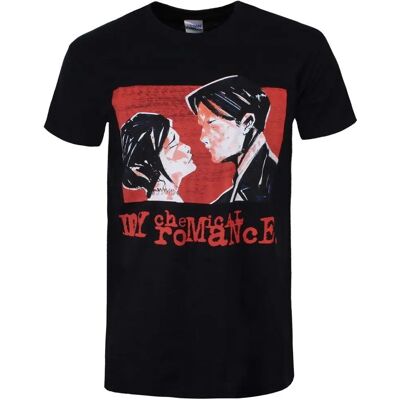 My Chemical Romance Faces T-paita - Lyhythihainen - Musta - Virallinen tuote My Chemical Romance Faces T-paita - Lyhythihainen - Musta - Virallinen tuote
