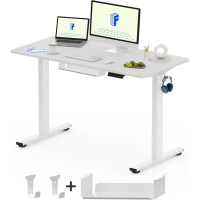 FLEXISPOT EG1 Bureau électrique réglable - Blanc - 120*60cm - Publicité FLEXISPOT EG1 Bureau électrique réglable - Blanc - 120*60cm - Publicité