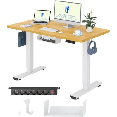 FLEXISPOT EG1 Bureau électrique réglable - Blanc, 120x60cm - Publicité FLEXISPOT EG1 Bureau électrique réglable - Blanc, 120x60cm - Publicité