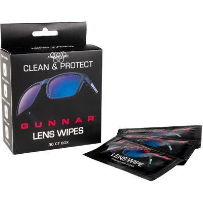 Gunnar Optiks - GAI-0004 - 30 lingettes - Cleaning wipes - Publicité Gunnar Optiks - GAI-0004 - 30 lingettes - Cleaning wipes - Publicité
