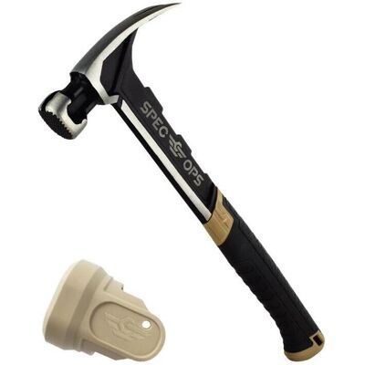 SPEC OPS SPEC-M22CF-S - Framing Hammer - Lightweight, 22 oz, Claw, Soft Face SPEC OPS SPEC-M22CF-S - Framing Hammer - Lightweight, 22 oz, Claw, Soft Face