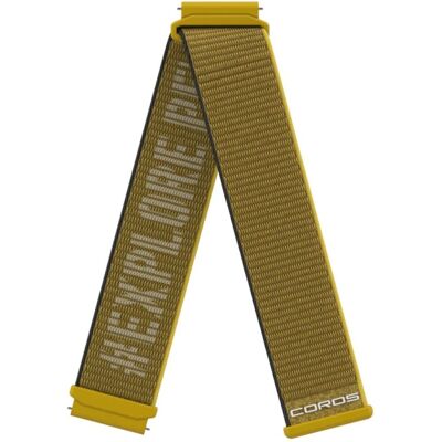 Cinturino in nylon giallo per Coros Apex 2 Pro - Accessorio smartwatch Cinturino in nylon giallo per Coros Apex 2 Pro - Accessorio smartwatch