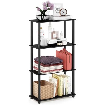 Furinno Turn-N-Tube Regal - Schwarz - 4-stufig Furinno Turn-N-Tube Regal - Schwarz - 4-stufig