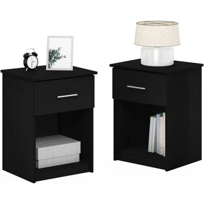 Furinno Tidur Stoliki nocne - Zestaw 2 sztuk, Americano Furinno Tidur Stoliki nocne - Zestaw 2 sztuk, Americano
