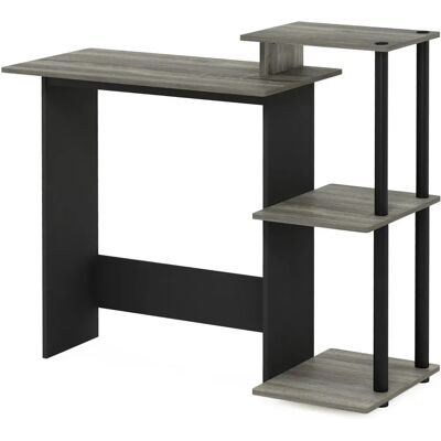 Bureau informatique efficace Furinno pour maison - Chêne français/noir Bureau informatique efficace Furinno pour maison - Chêne français/noir