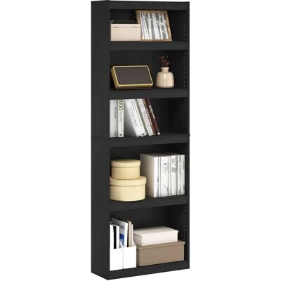 Furinno Jaya Adjustable Home 5-Tier Shelf Bookcase - Shelf Bookcase Furinno Jaya Adjustable Home 5-Tier Shelf Bookcase - Shelf Bookcase