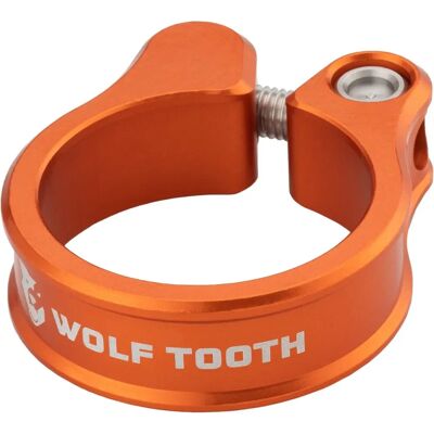 Collier de selle Wolf Tooth Orange/Vert - Fixation à vis - 34,9 mm - Collier de selle - Publicité Collier de selle Wolf Tooth Orange/Vert - Fixation à vis - 34,9 mm - Collier de selle - Publicité