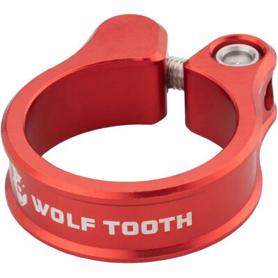Collier de selle rouge Wolf Tooth 36,4 mm - Publicité Collier de selle rouge Wolf Tooth 36,4 mm - Publicité