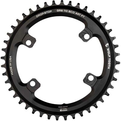 Plateau Wolf Tooth Wolf Tooth 110 BCD pour Shimano GRX - Noir / 38 / 4 Bras - Publicité Plateau Wolf Tooth Wolf Tooth 110 BCD pour Shimano GRX - Noir / 38 / 4 Bras - Publicité