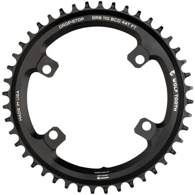 Wolf Tooth Shimano GRX 110 BCD Asymmetric Chainring - Black - 42t Wolf Tooth Shimano GRX 110 BCD Asymmetric Chainring - Black - 42t