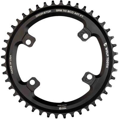 Wolf Tooth Shimano GRX 110 BCD Chainring - Black - 46T Wolf Tooth Shimano GRX 110 BCD Chainring - Black - 46T