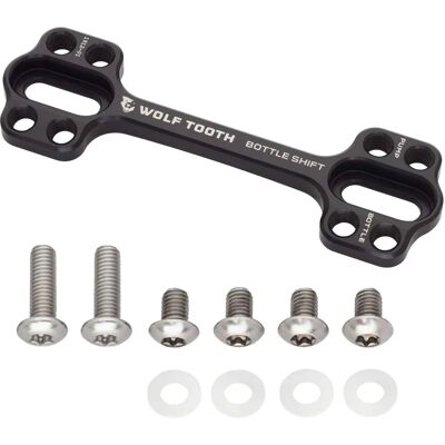 Wolf Tooth B-RAD Bottle Shift - Black - MTB, Road, Gravel - Adjustable Wolf Tooth B-RAD Bottle Shift - Black - MTB, Road, Gravel - Adjustable