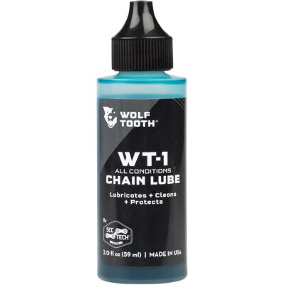 Lubrifiant de chaîne Wolf Tooth WT-1 - 59ml - Publicité Lubrifiant de chaîne Wolf Tooth WT-1 - 59ml - Publicité