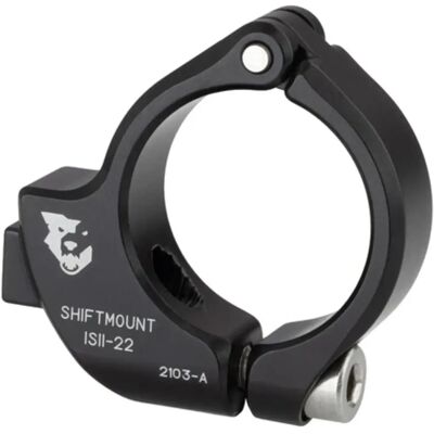 Support de frein et de levier Wolf Tooth noir 22,2mm I-Spec II - Publicité Support de frein et de levier Wolf Tooth noir 22,2mm I-Spec II - Publicité