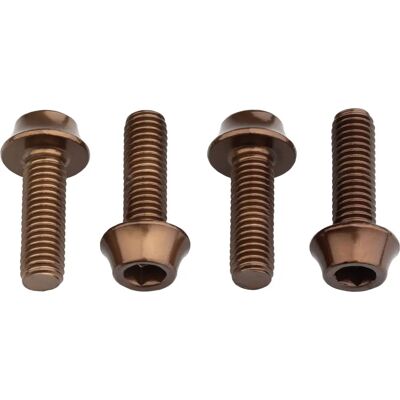 Wolf Tooth Bottle Cage Bolts - Espresso - Water Bottle Cage Bolts Wolf Tooth Bottle Cage Bolts - Espresso - Water Bottle Cage Bolts