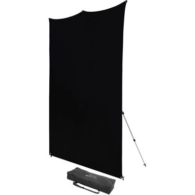 Westcott X-Drop Pro - Rich Black (8' x 8') Kit Wrinkle-Resistant Backdrop Kit - 2.4x2.4m Westcott X-Drop Pro - Rich Black (8' x 8') Kit Wrinkle-Resistant Backdrop Kit - 2.4x2.4m
