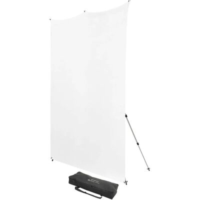 Kit de Fond Blanc Westcott - 8x8 ft, Portable, Résistant aux Plis Kit de Fond Blanc Westcott - 8x8 ft, Portable, Résistant aux Plis