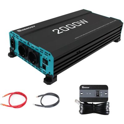 Inverter Sinusoidale Puro Renogy 2000W - 12V, 220V, Commutazione Automatica Inverter Sinusoidale Puro Renogy 2000W - 12V, 220V, Commutazione Automatica