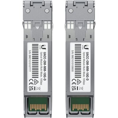 Ubiquiti UACC-OM-MM-10G-D-2 Network Transceiver Module - Fiber Optic - 10 Gbps Ubiquiti UACC-OM-MM-10G-D-2 Network Transceiver Module - Fiber Optic - 10 Gbps
