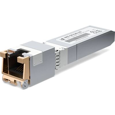 Ubiquiti UACC-CM-RJ45-10G Miedziany 10GbE RJ-45 Transceiver sieciowy - Moduł transceivera Ubiquiti UACC-CM-RJ45-10G Miedziany 10GbE RJ-45 Transceiver sieciowy - Moduł transceivera