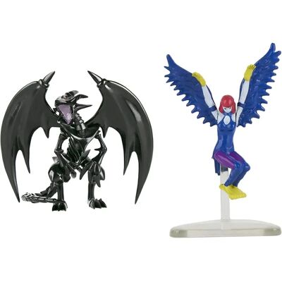 Figurines Yu-Gi-Oh! 3,75 Pouces - Dragon Noir aux Yeux Rouges & Harpie Lady - Publicité Figurines Yu-Gi-Oh! 3,75 Pouces - Dragon Noir aux Yeux Rouges & Harpie Lady - Publicité
