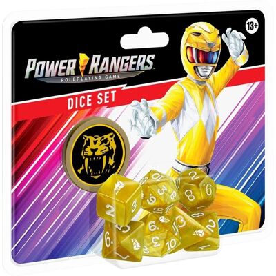 Renegade Power Rangers Yellow Dice Set - RPG Accessories Renegade Power Rangers Yellow Dice Set - RPG Accessories