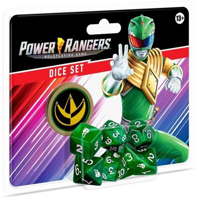Renegade Power Rangers Grünes Würfelset - RPG Spielwürfel Renegade Power Rangers Grünes Würfelset - RPG Spielwürfel
