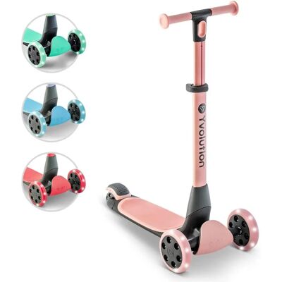YVOLUTION Yglider Nua Rosa 3 Rodas Scooter - Equilíbrio e Segurança Infantil YVOLUTION Yglider Nua Rosa 3 Rodas Scooter - Equilíbrio e Segurança Infantil