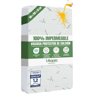 Utopia Bedding - Protetor de colchão - Bambu viscose - Super King Utopia Bedding - Protetor de colchão - Bambu viscose - Super King