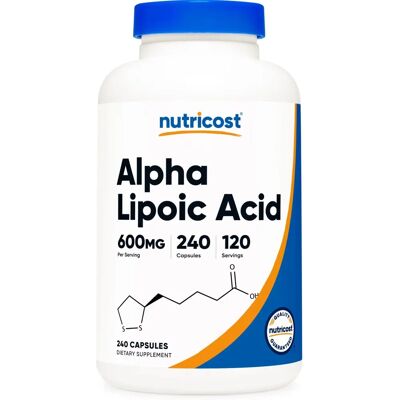 Nutricost Alpha Lipoic Acid 600 mg - Nahrungsergänzung Nutricost Alpha Lipoic Acid 600 mg - Nahrungsergänzung