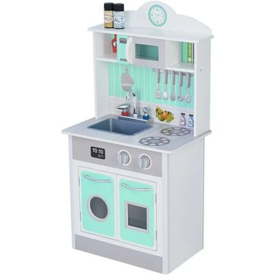 Teamson Kids Mint Wooden Toy Kitchen - Kids Play Kitchen Teamson Kids Mint Wooden Toy Kitchen - Kids Play Kitchen