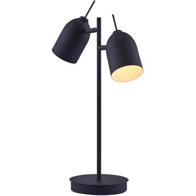 Teamson Home - Mason Table Lamp With Double Spotlight - Black Teamson Home - Mason Table Lamp With Double Spotlight - Black
