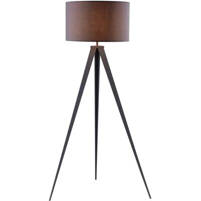 Lampadaire Romanza de Teamson Home - Trépied Gris, Style Milieu du Siècle - Publicité Lampadaire Romanza de Teamson Home - Trépied Gris, Style Milieu du Siècle - Publicité
