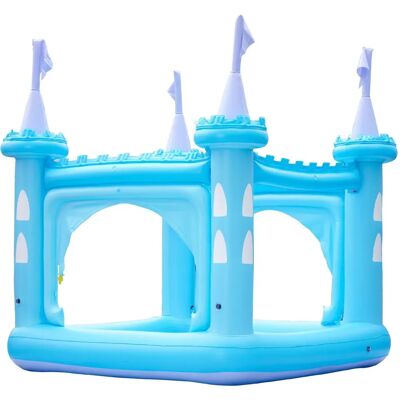 Piscina inflable de castillo azul para niños - Diversión acuática de Teamson Kids Piscina inflable de castillo azul para niños - Diversión acuática de Teamson Kids