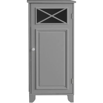 Gabinete de piso gris de Teamson Home - Almacenamiento baño Gabinete de piso gris de Teamson Home - Almacenamiento baño