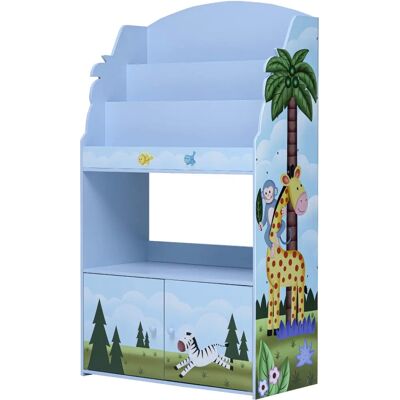 Teamson Kids Sunny Safari Estantería de Madera de 3 Niveles - Multicolor Teamson Kids Sunny Safari Estantería de Madera de 3 Niveles - Multicolor