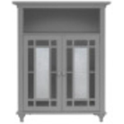Armario de baño Windsor gris de Teamson Home - Puertas doble Armario de baño Windsor gris de Teamson Home - Puertas doble