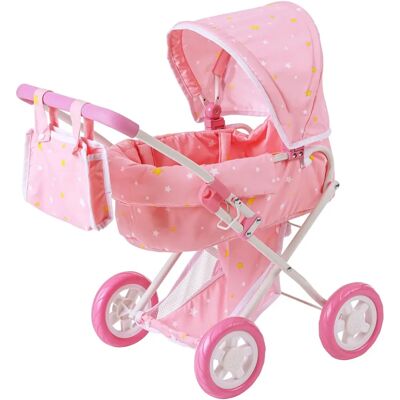 Poussette Deluxe pour Poupée Twinkle Stars Princess - Rose Poussette Deluxe pour Poupée Twinkle Stars Princess - Rose