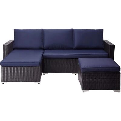 Teamson Home Outdoor Gartenmöbel - Rattan Korb Sitzgruppe Teamson Home Outdoor Gartenmöbel - Rattan Korb Sitzgruppe