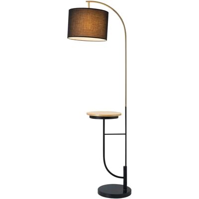 Lámpara de Pie Danna de TEAMSON HOME - Metal/Negro/Oro - 165,1 cm Lámpara de Pie Danna de TEAMSON HOME - Metal/Negro/Oro - 165,1 cm