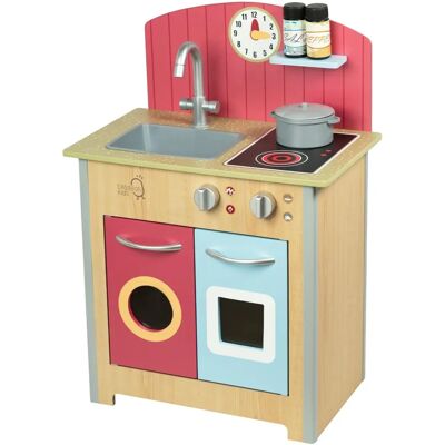 Cuisine en bois classique Teamson Kids Little Chef Porto - Rouge/Nature Cuisine en bois classique Teamson Kids Little Chef Porto - Rouge/Nature