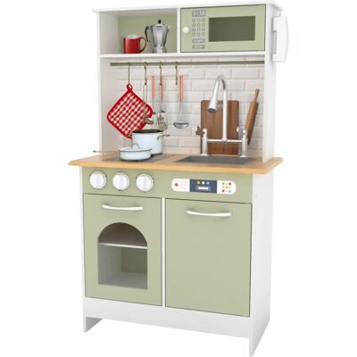 Teamson Kids Little Chef Boston Modern Farmhouse Cucina in Legno Verde Chiaro - Set Cucina in Legno Teamson Kids Little Chef Boston Modern Farmhouse Cucina in Legno Verde Chiaro - Set Cucina in Legno