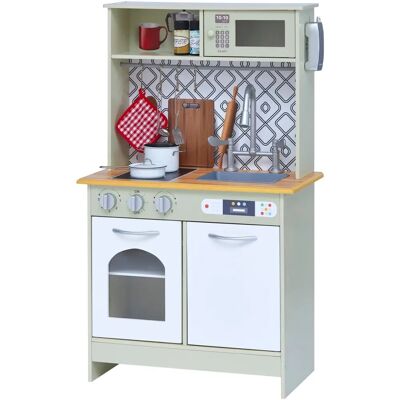 Ensemble de Cuisine en Bois Modern Farmhouse Boston de Teamson Kids - Vert Ensemble de Cuisine en Bois Modern Farmhouse Boston de Teamson Kids - Vert