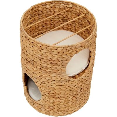 Teamson Pets Neith Woven Seagrass 3-Tier Cat Tower & Bed - Stylish & Durable Teamson Pets Neith Woven Seagrass 3-Tier Cat Tower & Bed - Stylish & Durable