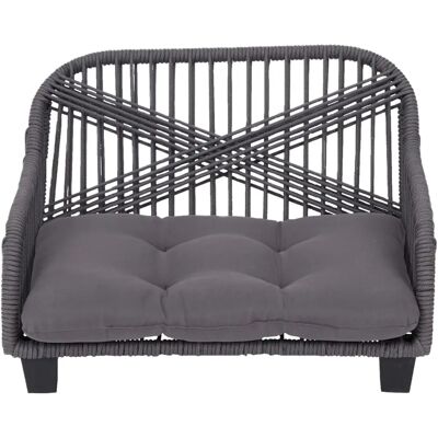 Teamson Pets Lachesis Grey Woven Rope Pet Bed - Indoor/Outdoor Sofa Teamson Pets Lachesis Grey Woven Rope Pet Bed - Indoor/Outdoor Sofa