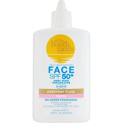 Bondi Sands SPF 50+ Tinted Face Fluid - Protetor solar facial com leve tonalidade Bondi Sands SPF 50+ Tinted Face Fluid - Protetor solar facial com leve tonalidade