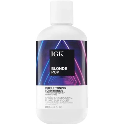 IGK Blonde Pop Purple Toning Conditioner - 236ml/8oz IGK Blonde Pop Purple Toning Conditioner - 236ml/8oz
